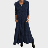 LIVIA – Vestido Midi Fluido con Estampado