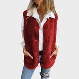 LYNORA – Chaleco Corto Abotonado