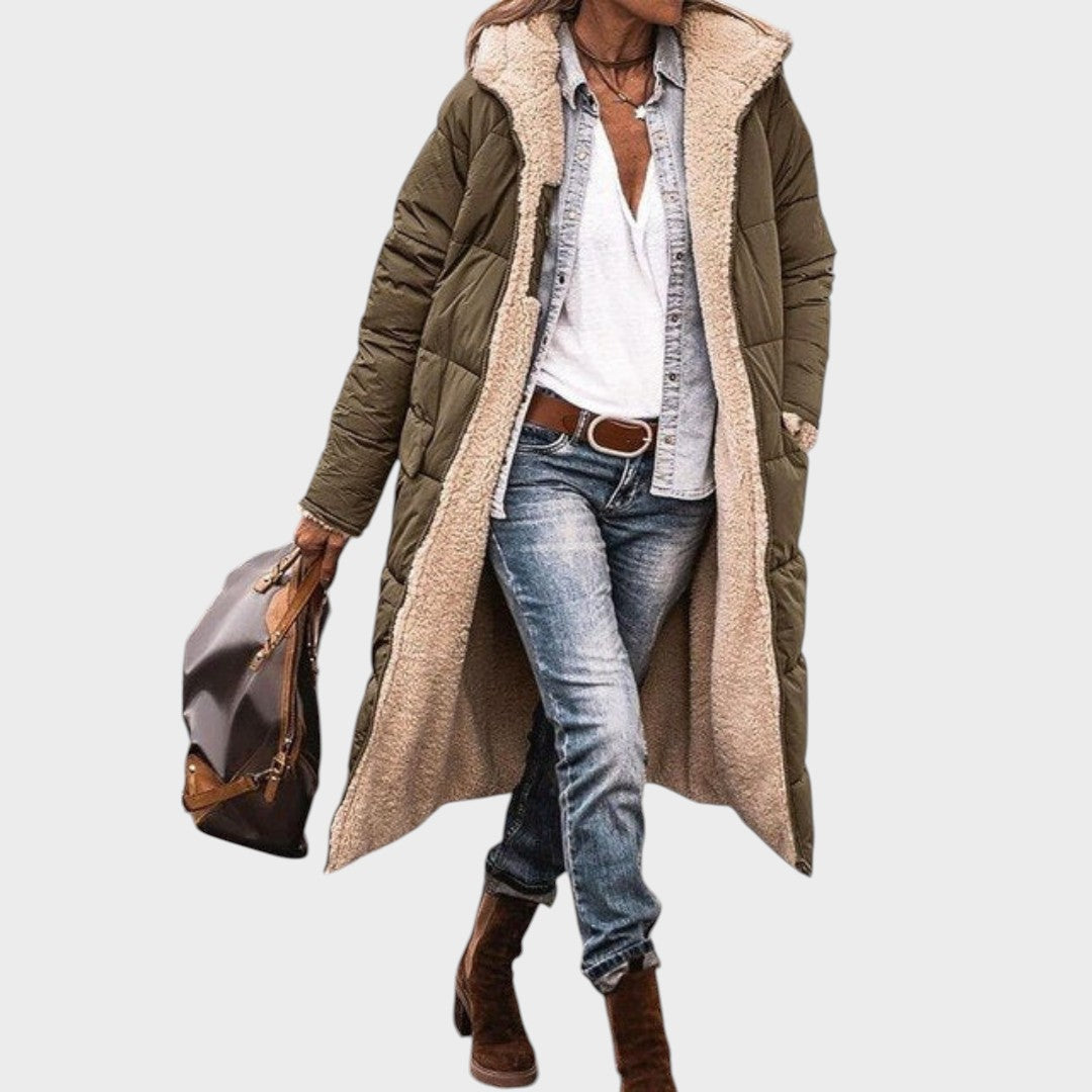 CAMELIA – Abrigo Largo Reversible