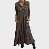 LIVIA – Vestido Midi Fluido con Estampado