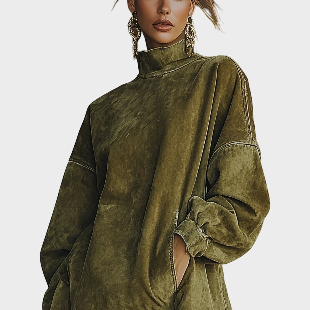 SHERI – Vestido de Ante con Flecos