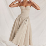 ELINA – Vestido midi con corsé