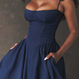 ELINA – Vestido midi con corsé