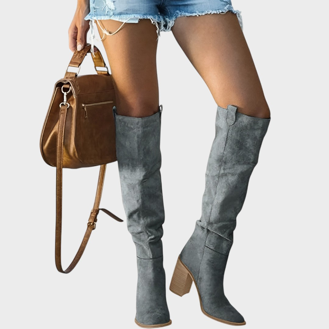 DIANE – Botas de Caña Altas de Ante