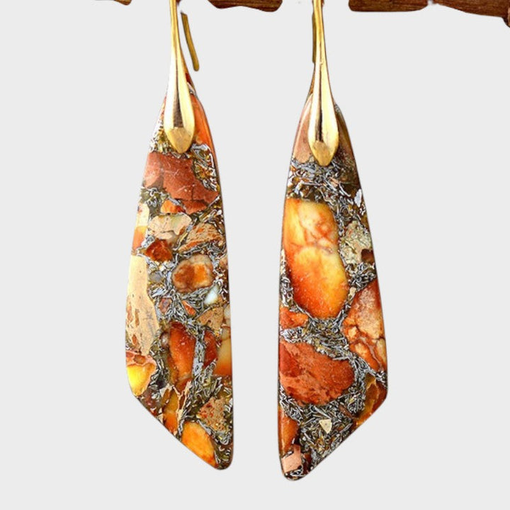 ALA – Pendientes con Piedras de Colores