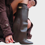 LUNA – Botas de Caña Alta de Cuero