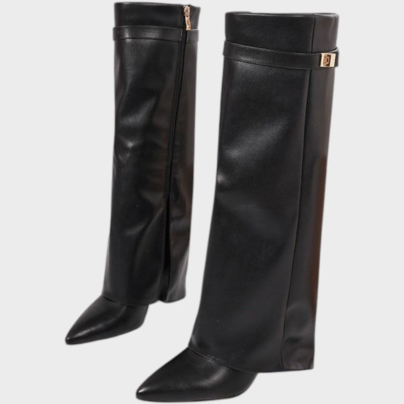 LUNA – Botas de Caña Alta de Cuero