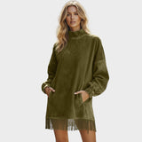 SHERI – Vestido de Ante con Flecos