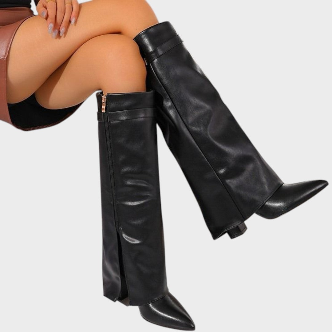 LUNA – Botas de Caña Alta de Cuero