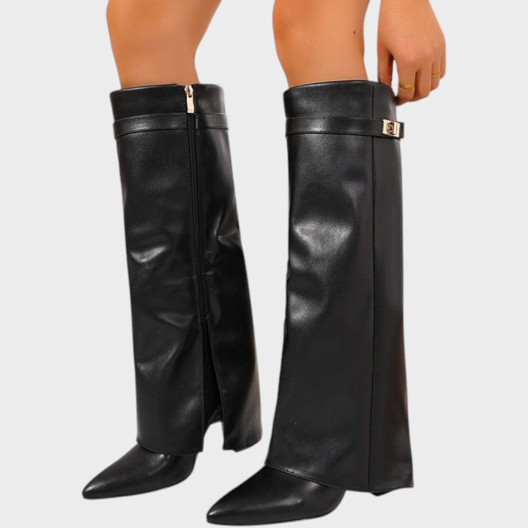 LUNA – Botas de Caña Alta de Cuero