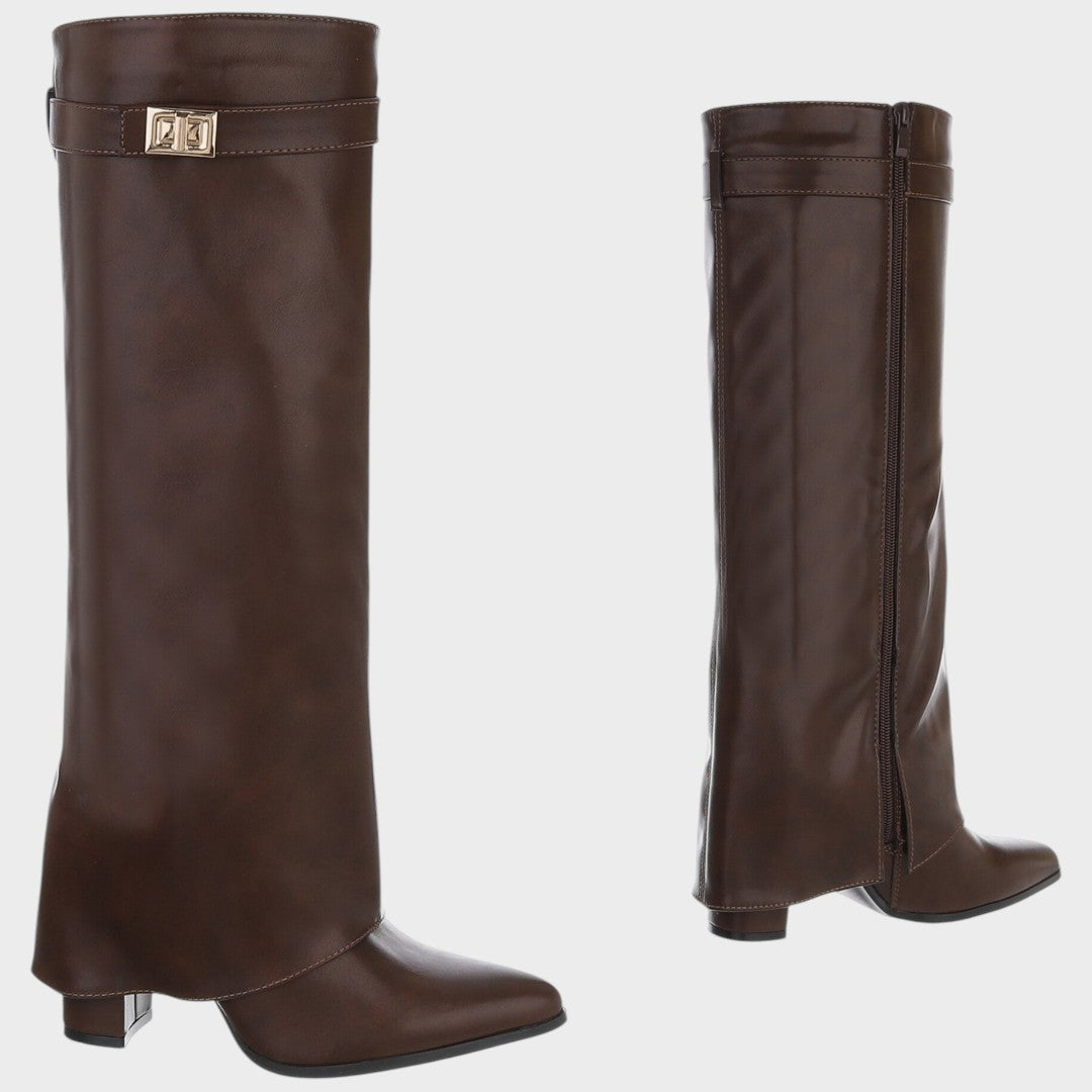 LUNA – Botas de Caña Alta de Cuero
