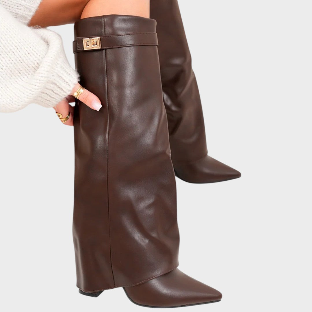 LUNA – Botas de Caña Alta de Cuero