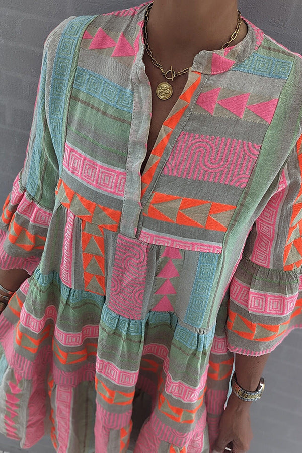 JULIANE - Vestido boho con volantes