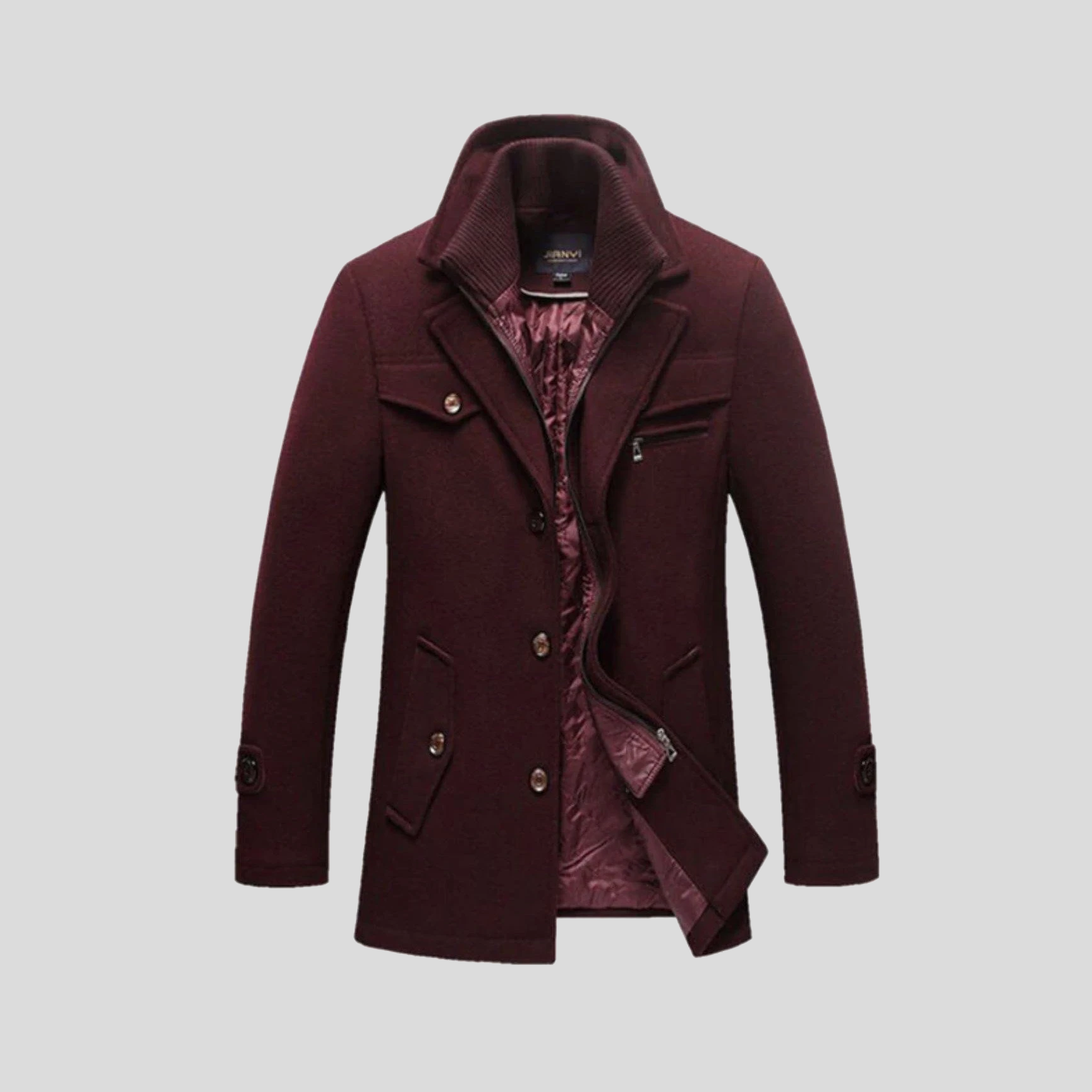 ASHFORD – Peacoat clásico para hombre