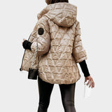 CHRISTINA – Chaqueta con capucha estilo patchwork