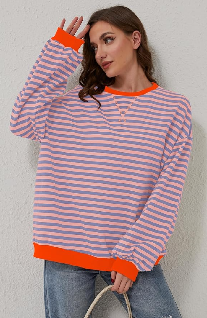 LADY – Jersey oversize de rayas