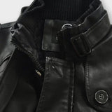 ALBERTO – Chaqueta motera larga de cuero