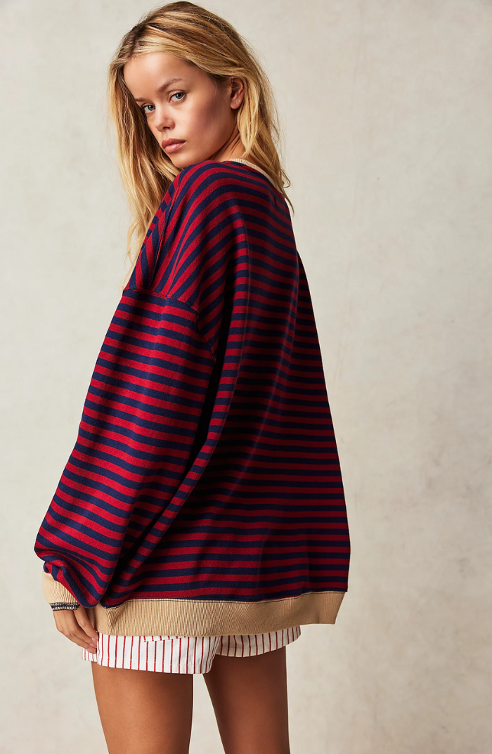 LADY – Jersey oversize de rayas