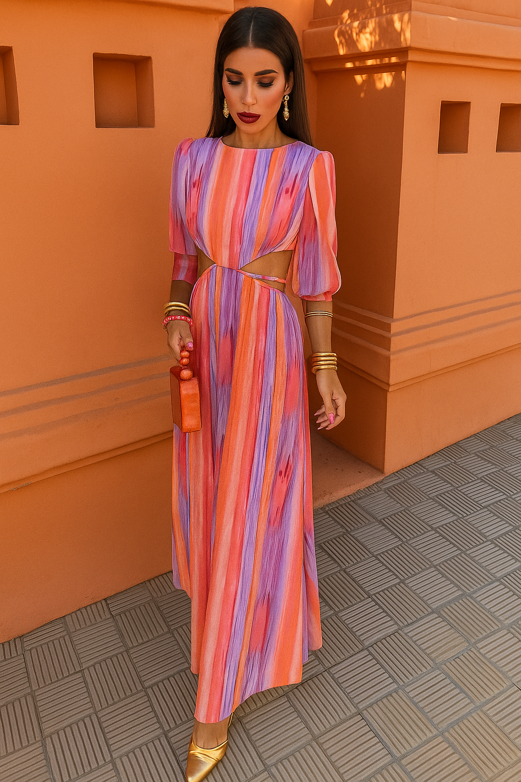 PALOMA – Vestido midi con aberturas