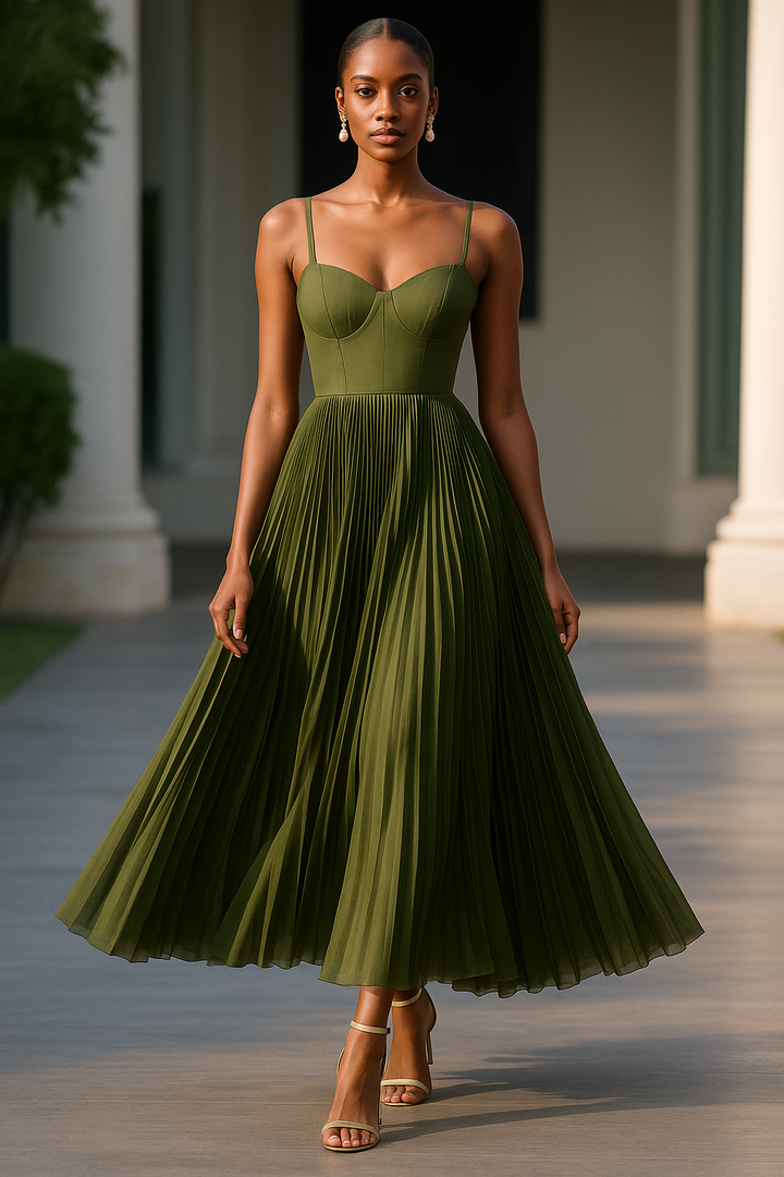 TAMARA – Vestido midi con corsé