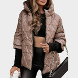 CHRISTINA – Chaqueta con capucha estilo patchwork