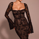 ALICIA – Vestido largo de encaje