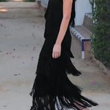 VALERIA – Vestido con flecos