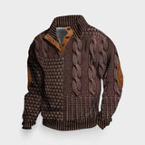 FÉNIX – Jersey patchwork de punto trenzado