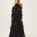 LIVORA – Maxi vestido de diseño