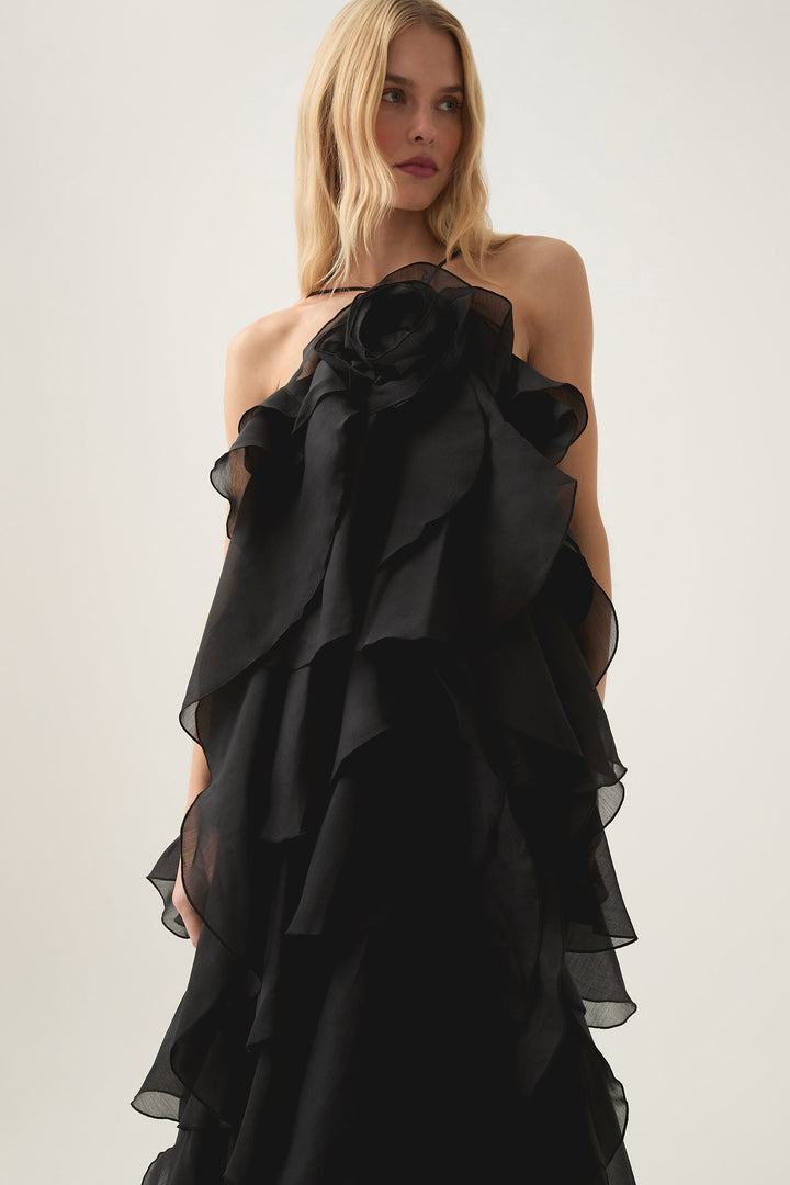 LIVORA – Maxi vestido de diseño