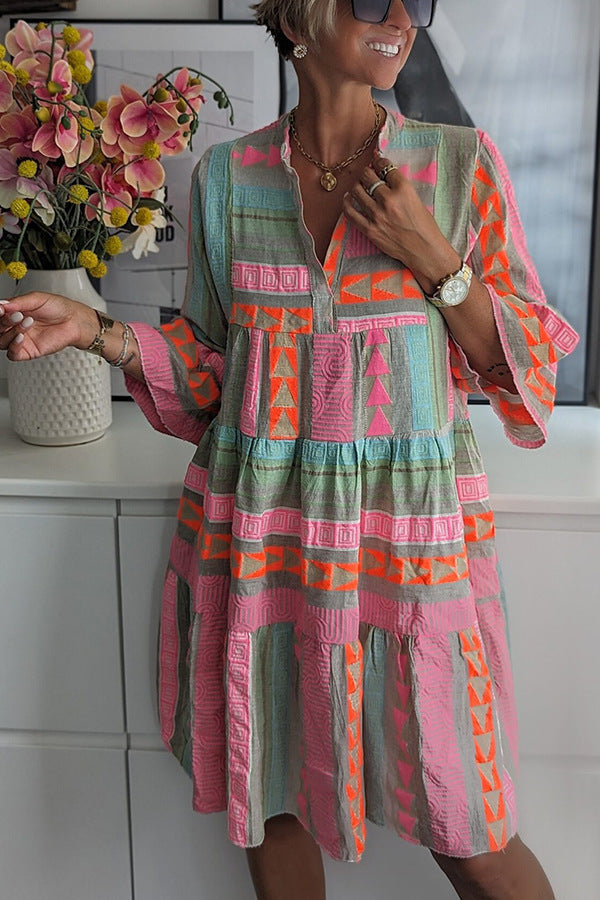 JULIANE - Vestido boho con volantes
