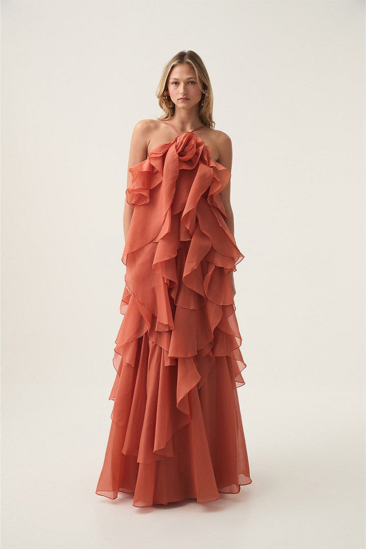 LIVORA – Maxi vestido de diseño
