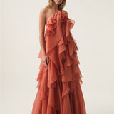 LIVORA – Maxi vestido de diseño