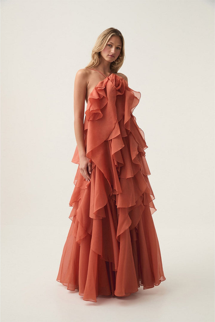 LIVORA – Maxi vestido de diseño