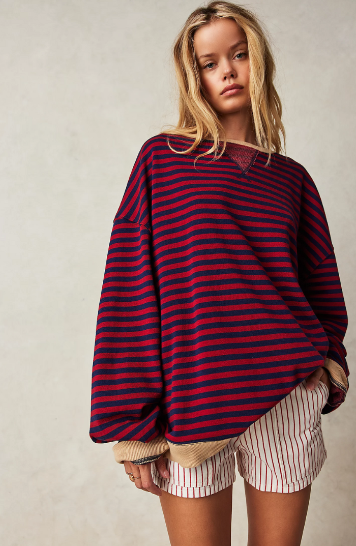 LADY – Jersey oversize de rayas