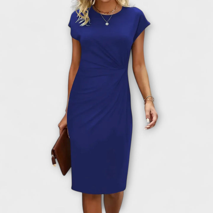 MINA – Vestido de Noche de Manga Corta