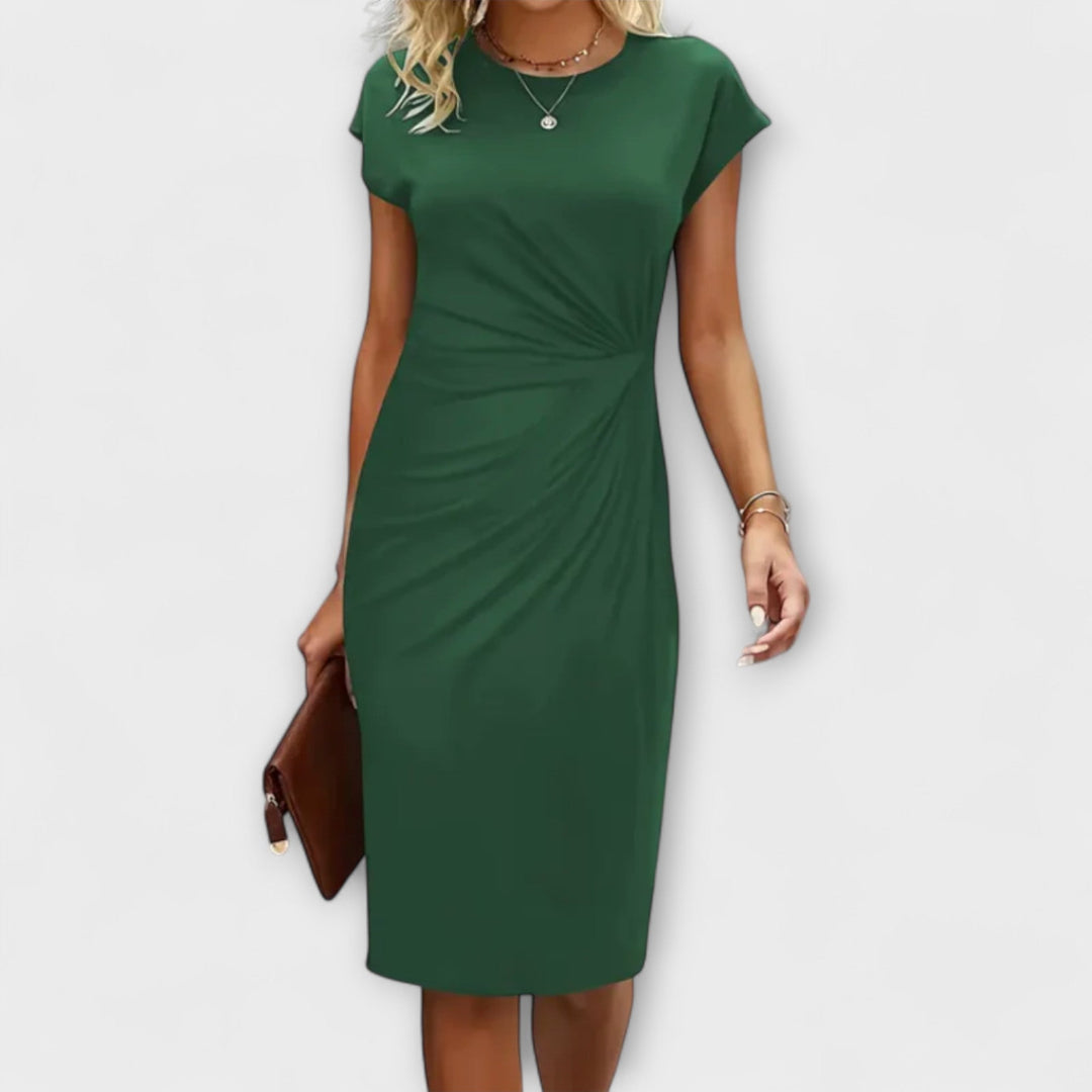 MINA – Vestido de Noche de Manga Corta