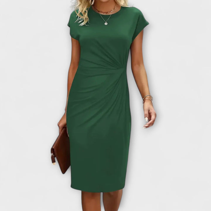 MINA – Vestido de Noche de Manga Corta