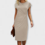 MINA – Vestido de Noche de Manga Corta