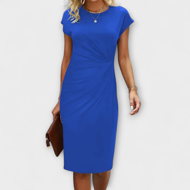 MINA – Vestido de Noche de Manga Corta