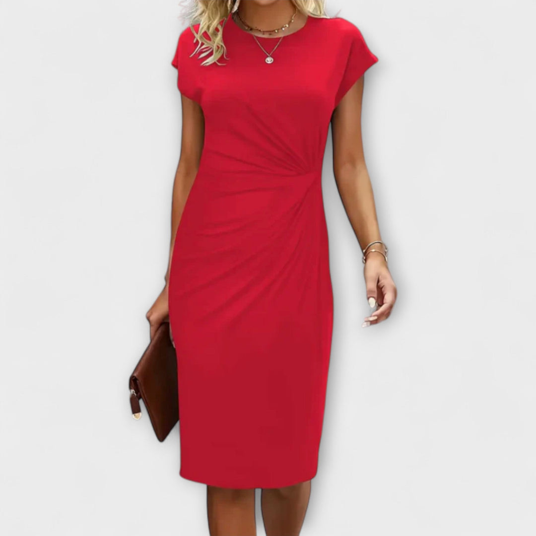 MINA – Vestido de Noche de Manga Corta