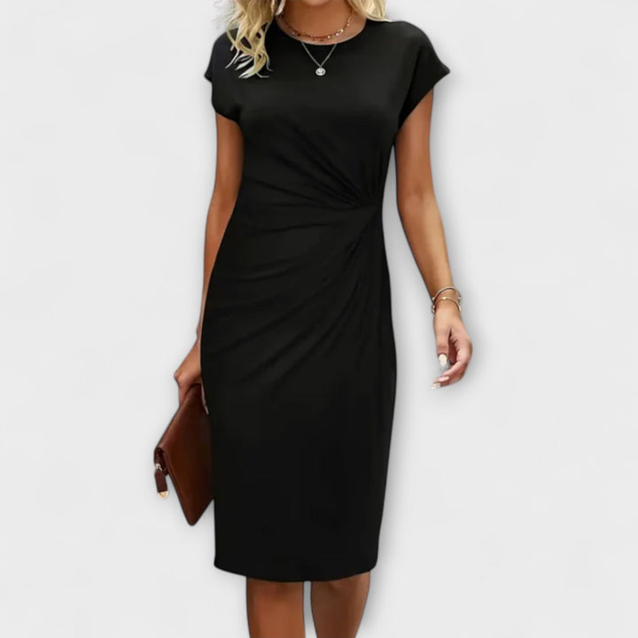 MINA – Vestido de Noche de Manga Corta