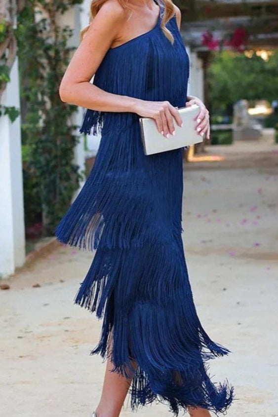 VALERIA – Vestido con flecos