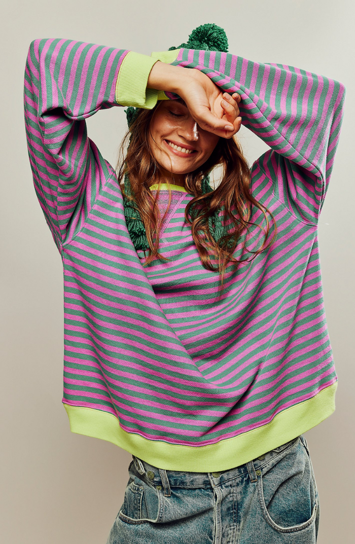 LADY – Jersey oversize de rayas