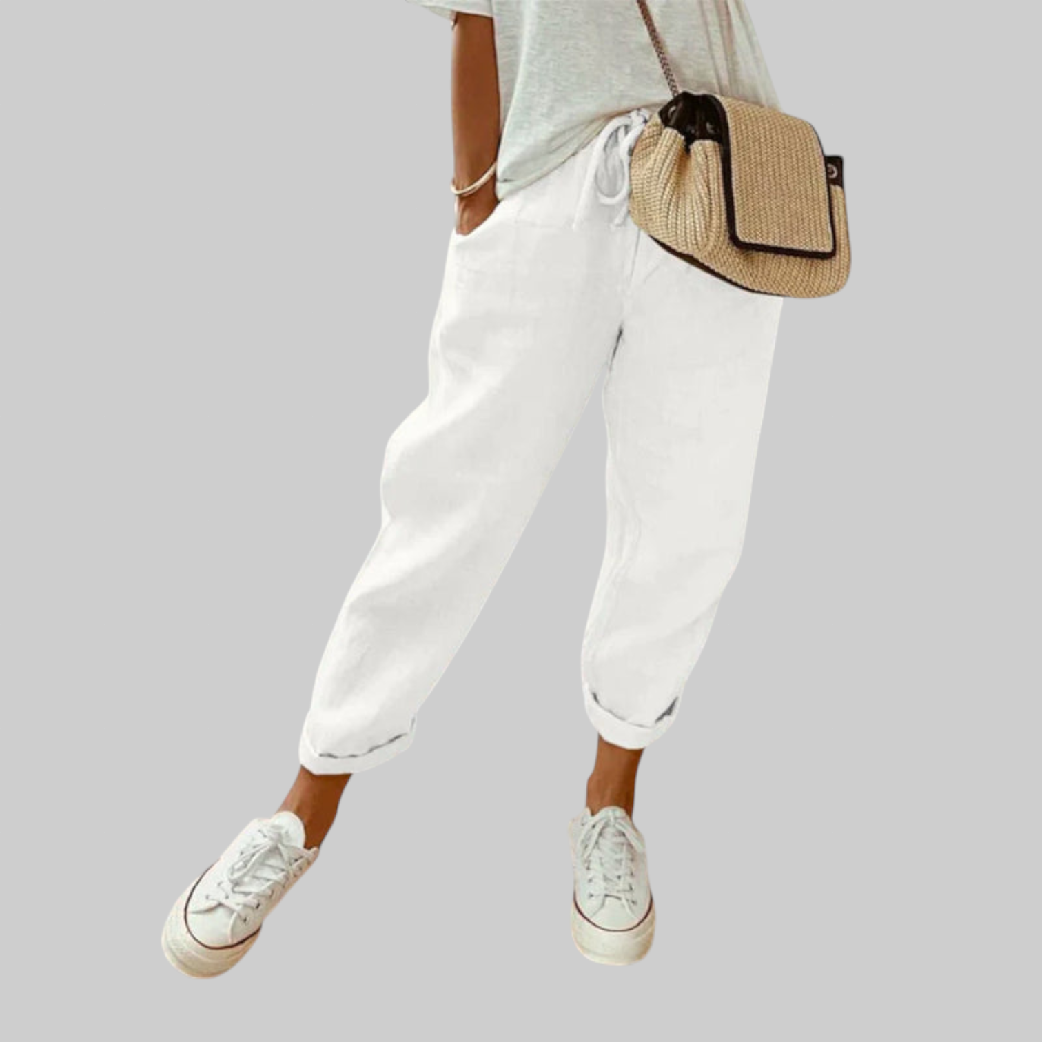 GIORGIA – Pantalones de lino transpirables