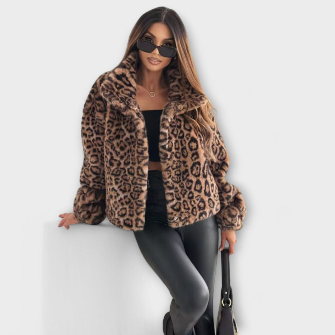 LEONOR – Abrigo de Leopardo