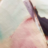 DANA – Vestido Maxi con Estampado de Acuarela y Frontal Torcido