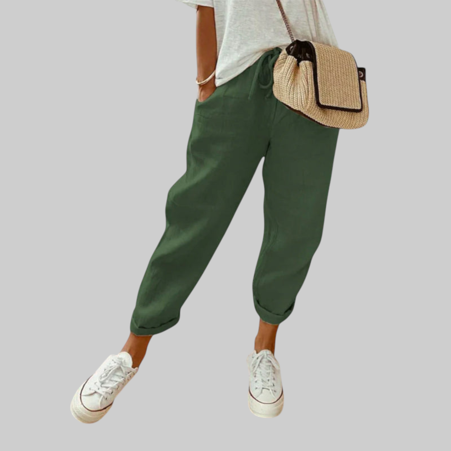 GIORGIA – Pantalones de lino transpirables