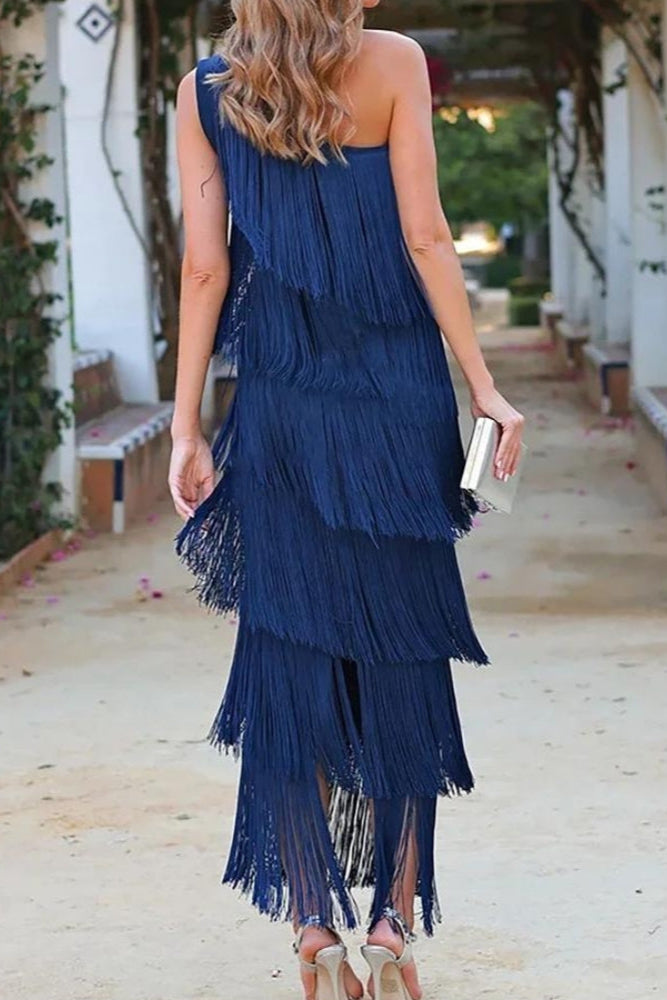 VALERIA – Vestido con flecos