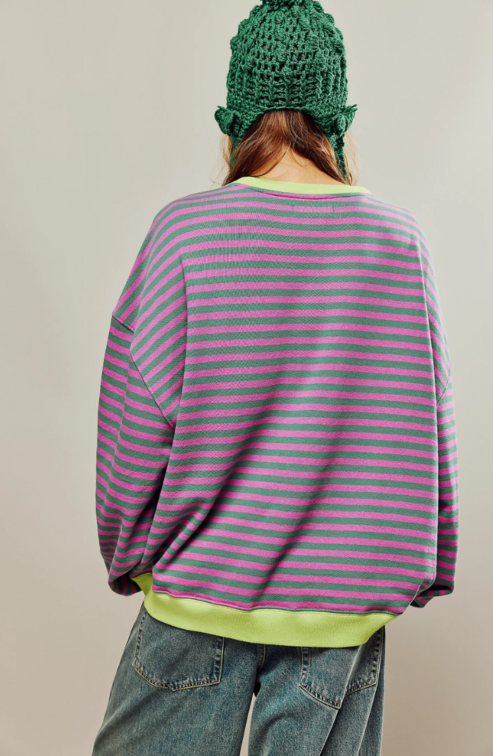 LADY – Jersey oversize de rayas